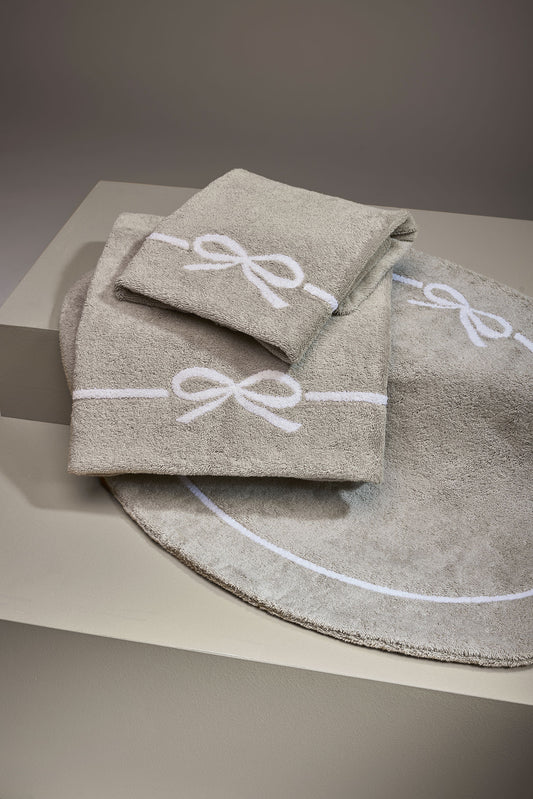 Tappeto Spugna Ovale Fiocco