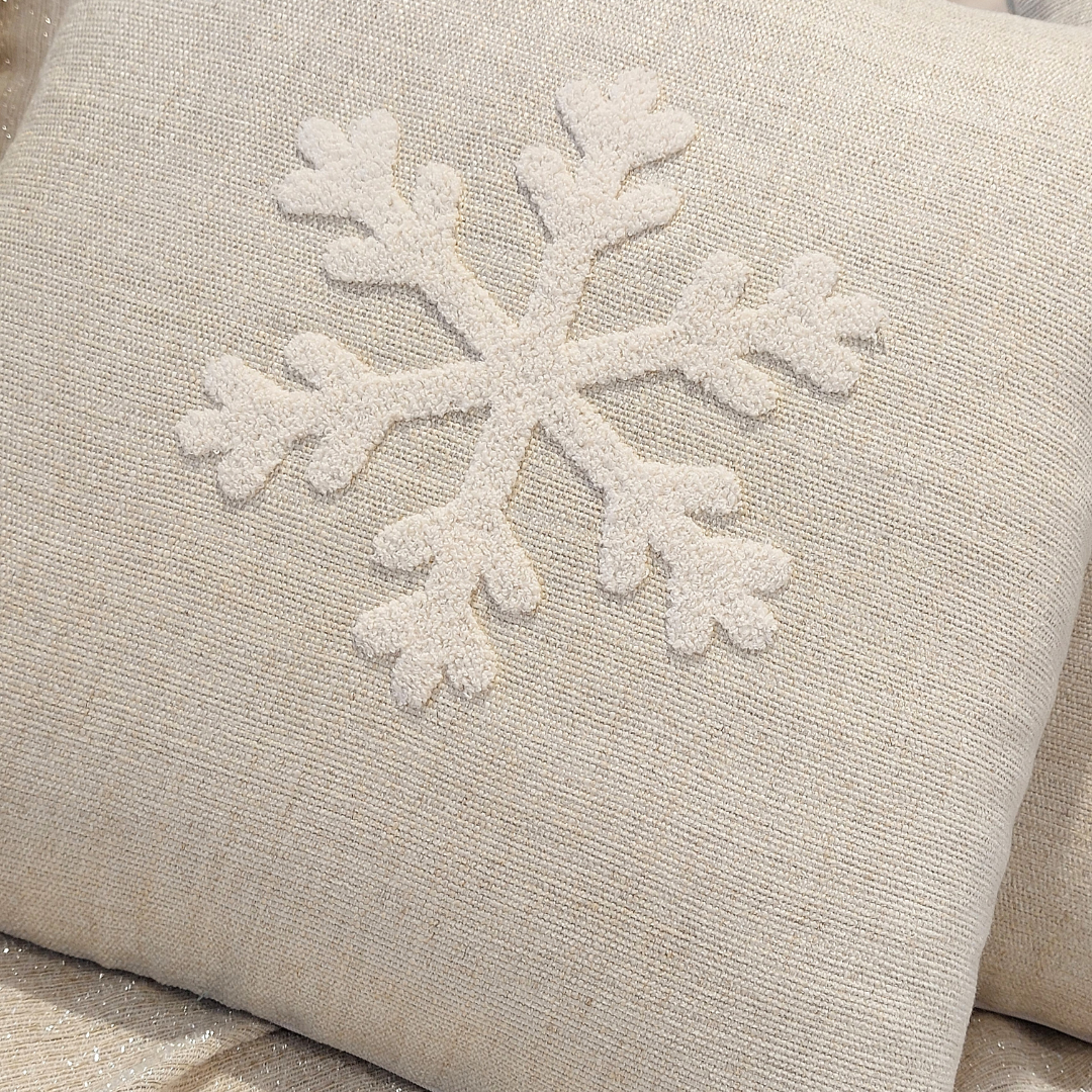 Cuscino Decorativo Fiocco di Neve