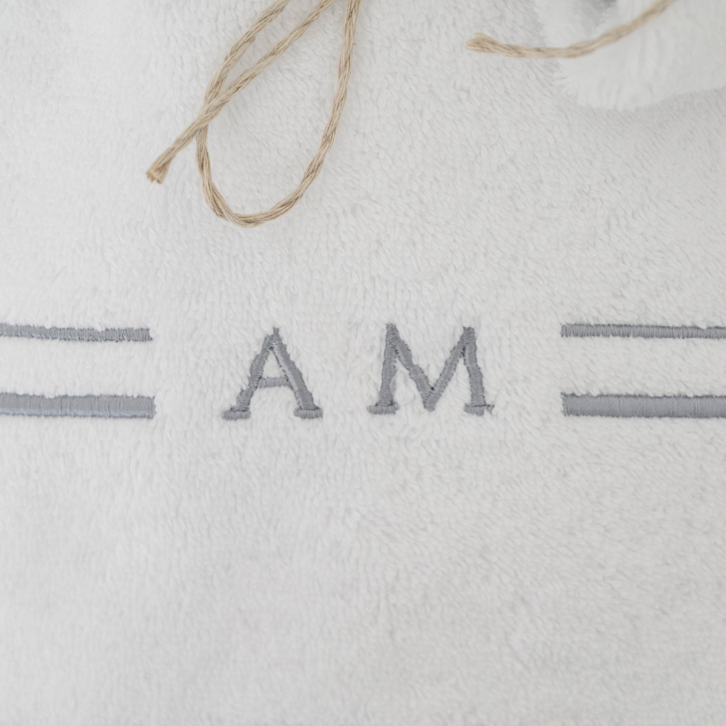 Coppia Asciugamani Spugna Monogram