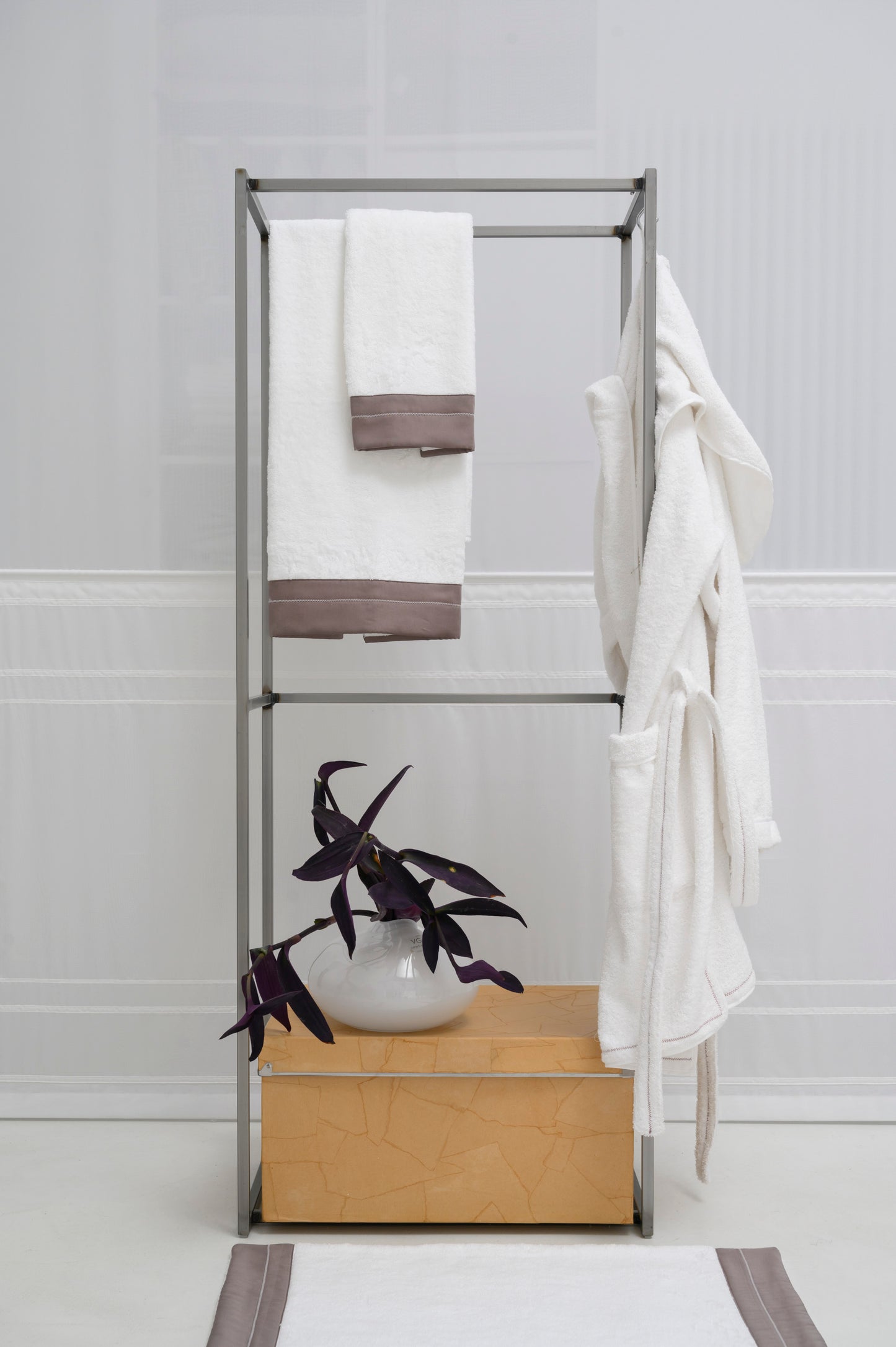 Coppia Asciugamani Spugna Zig Zag