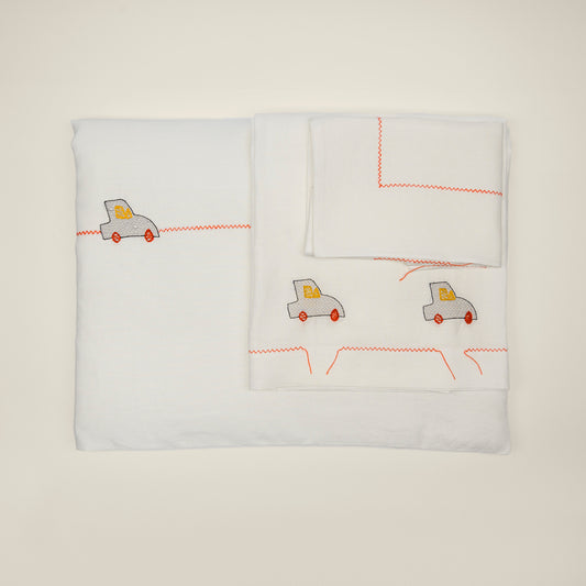 Set Culla Bambino 3 Pezzi Macchinina