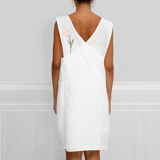 Grembiule da cucina con ricamo Campo di Fiori