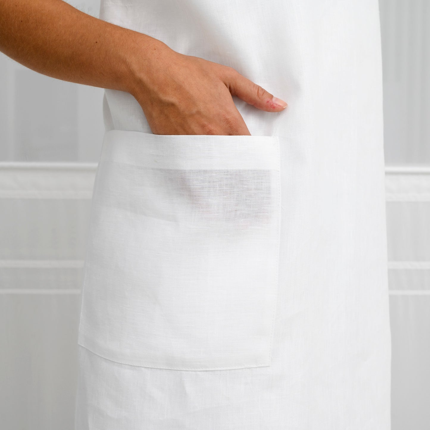 Grembiule da cucina con ricamo Campo di Fiori