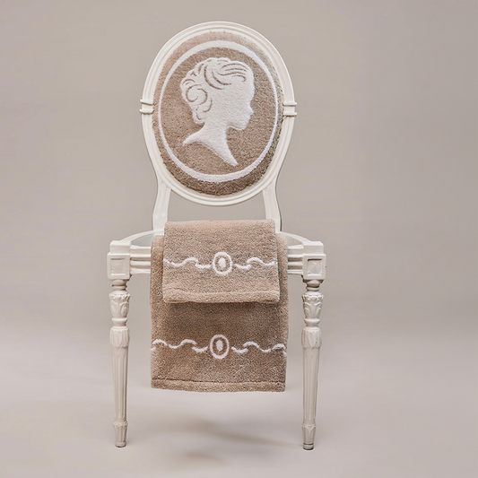 Coppia asciugamani Cammeo in spugna 570 g/m2