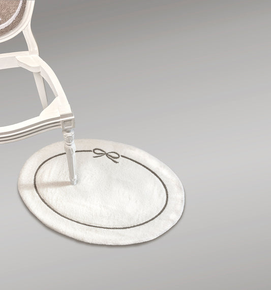 Tappeto Spugna Ovale Fiocco