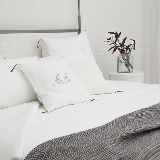 Federa Decorativa Boudoir con Ricamo Personalizzato Sipario