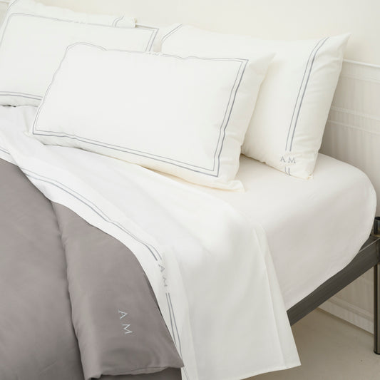 Lenzuolo Sopra Matrimoniale Monogram