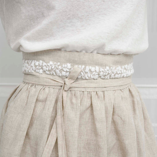 Grembiule da cucina con allacciatura a vita Fiori